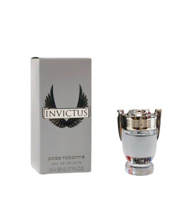 Paco Rabanne Invictus Eau de Toilette for Men 0.17 Fl Oz Mini/Splash 0.17 Fl Oz (Pack of 1)