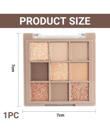 BelleVive Matte Shimmering NudeBrown Eyeshadow Palette Makeup LongLasting Waterproof Eyeshadow 9 Blendable Shades in Smooth Matte and Shimmer Finishes 05 - Buy Online on GoSupps.com