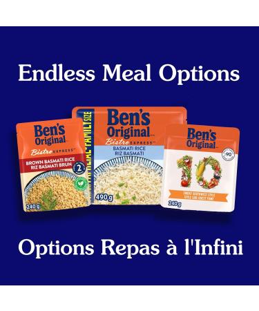 BEN'S ORIGINAL BISTRO EXPRESS Brown Basmati Rice Whole Grain Rice and Side Dish 240g Pouch Brown Basmati 1 - Buy Online on GoSupps.com