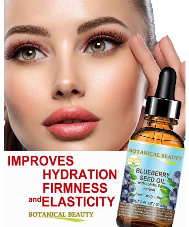 Buy Blueberry Seed Oil - Virgin Unrefined Cold-Pressed Carrier Oil for Face Body & Hair | 0.5 Fl. oz - Anti-Aging Moisturizer by Botanical Beauty - Buy Online on GoSupps.com