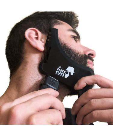 BEARD BLACK Beard Shaping & Styling Tool with Inbuilt Comb - Perfect for Beard Trimmer or Razor - Premium Quality - Buy Online on GoSupps.com