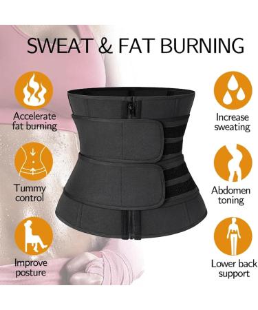 Shop Aoleytech Women's Waist Trainer Corset | Adjustable Sweat Belt for Effective Belly Trimming & Workout Support - Buy Online on GoSupps.com