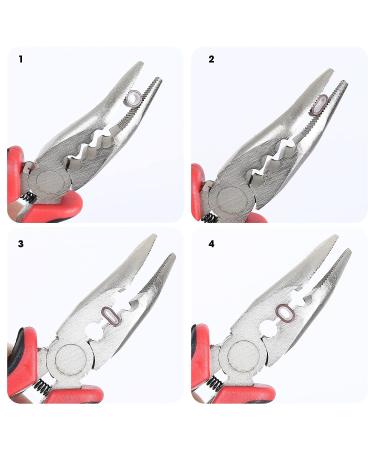 3-Hole Hair Extension Plier for Micro Nano Ring Hair Extensions - Black-Pink Needle Nose Pliers - Buy Online on GoSupps.com