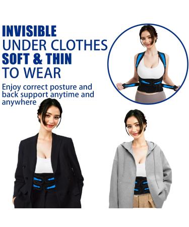 Posture Corrector for Men & Women - Adjustable Back Brace for Pain Relief & Enhanced Lumbar Support - breathable Upper & Lower Back Straightener - Medium Size - Buy Online on GoSupps.com
