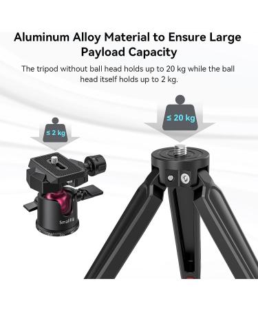 SmallRig Mini Tripod with Arca-Type QR Plate & 360 Ball Head - Portable for Cameras, DSLRs, Phones, GoPro | BUT2664 - Buy Online on GoSupps.com