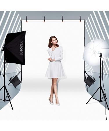 PHOPIK 10ft Adjustable Photo Studio Backdrop Stand - Backdrop Holder for Portrait Photography & Birthday Parties - Buy Online on GoSupps.com