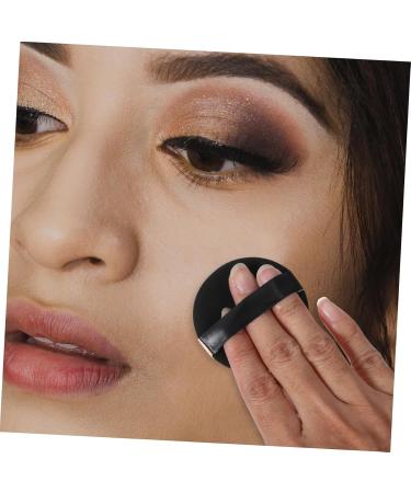 Healvian Two-layers Boxes Refillable Powder Compact Cushion Foundation Puff Makeup Powder Puff Pressed Black - Buy Online on GoSupps.com