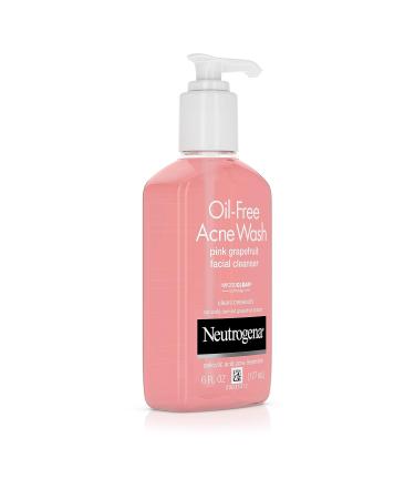 Neutrogena Oil-Free Pink Grapefruit Acne Wash - Pore Cleansing Facial Cleanser with 2% Salicylic Acid & Vitamin C | 6 fl. oz - International Shipping Available - Buy Online on GoSupps.com