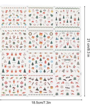 Shanrya Christmas Nail Art Decals Widely Used Nail Art Christmas Sticker for Christmas - Buy Online on GoSupps.com