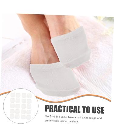 FOMIYES Women's Half Socks - 50 Pairs Anti-Slip Invisible Toe Covers for Gym & Everyday Use - Buy Online on GoSupps.com