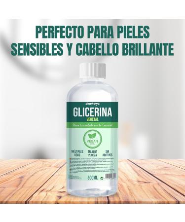  PLANTAWA Plantawa Liquid Vegetable Glycerin 500ml | High Purity Natural Moisturizing & Moisturizing Hair & Skin Fragrance Free Ideal Soaps Shampoos Creams USP Pharmaceutical Grade - Buy Online on GoSupps.com