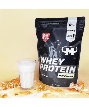 Mammut Nutrition Whey Protein Milk & Honey 1kg - Premium Whey Protein Shake for Muscle Recovery & Growth - Buy Online on GoSupps.com