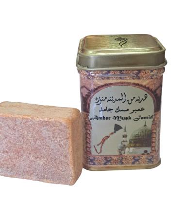 Hemani Halal Amber Musk Jamid Tin- Non Alcoholic Solid Perfume 25gm amber Jamid - Buy Online on GoSupps.com