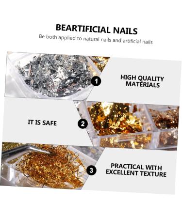  Beatifufu 3 Boxes Nail Art Foil Glitter Decorative Nail Sequins for DIY Nails Suitable for Party Craft Material with Excellent Texture - Buy Online on GoSupps.com
