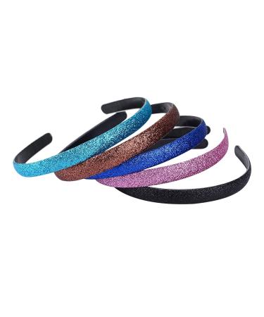 Shop West See Set of 10 Glitter Plastic Hairbands - Stylish Hair Accessories for Girls | International Shipping Available - Buy Online on GoSupps.com