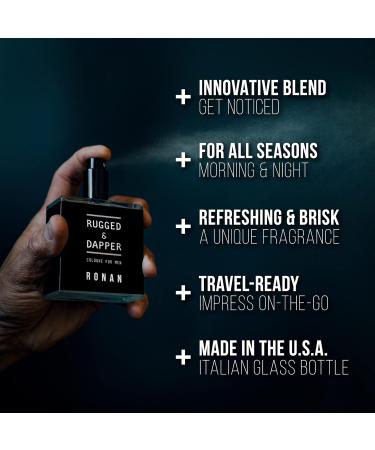 RUGGED & DAPPER Age + Damage Defense Facial Moisturizer and Ronan Cologne for Men - Buy Online on GoSupps.com