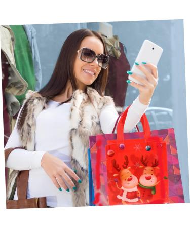 LALAFINA 12pcs Christmas Non-woven Candy Wrapping Bag Christmas Bags Candy Pouch Lamination Storage Bag - Buy Online on GoSupps.com