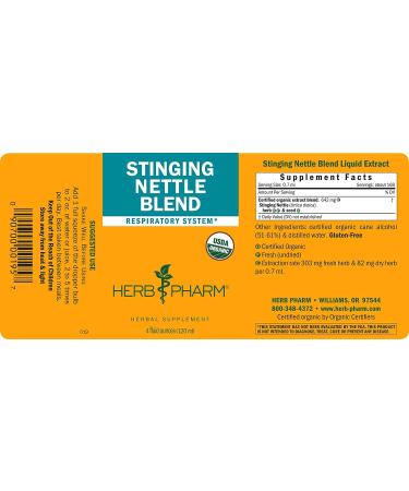 Herb Pharm Stinging Nettle Blend Liquid Extract - 4 oz | Natural Allergy Relief - Buy Online on GoSupps.com