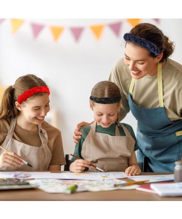 Newofview Vintage Hair Accessories - 4 Piece Hair-Rip Headband Set for Women & Girls (Black Red Navy Blue Green) - Fashionable Frontal Ligaments - Buy Online on GoSupps.com