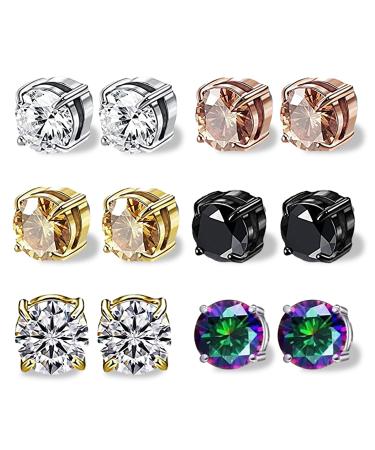 Magnet earrings for losing weight 6 pairs magnetic acupressure lymphatic fluid magnet ring lymphdrainage women acupuncture zunis earring magnet therapy lymph magnetic therapy weight loss lymphatic fluid