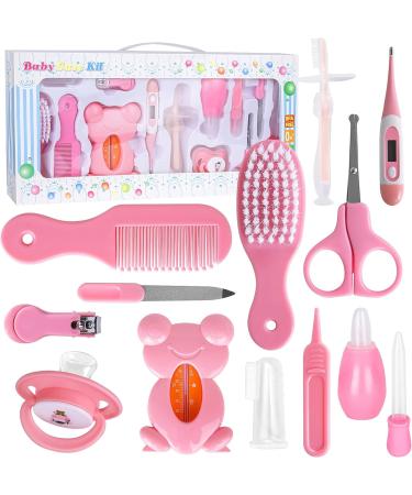 RoseFlower Baby Healthcare and Grooming Kit - 13 in 1 Newborn Essentials Set for Infant Boys and Girls - Buy Online on GoSupps.com