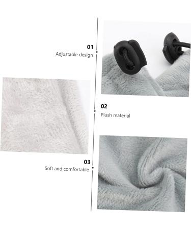 FRCOLOR Foot Cover 2 Pairs Gloves Insulation Cotton Hand Paraffin Wax Gloves 28x20cm Grey - Buy Online on GoSupps.com