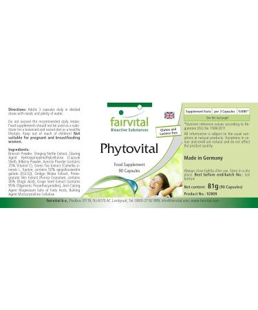 Fairvital | PhytoVital VEGAN - Highly dosed - 90 capsules - quality plant extract - natural multivitamin - Buy Online on GoSupps.com