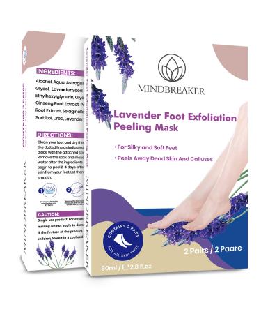 Foot peeling-lavender 2 pair of foot peeling peeling mask-dry dead skin callus repair rough heels natural peeling foot peeling makes your feet baby soft
