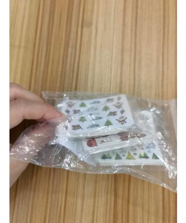 72 Sheets Christmas Nail Art Stickers EBANKU 3D Water Transfer Nail Decals Stencil Manicure Nail Salon DIY Nail Art Tips Decorations for Women Kids - Buy Online on GoSupps.com