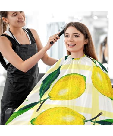Waterproof Barber Cape - Lemon Pattern & Cheetah Haircut Bib for Men & Women | Unisex Hair Cutting Cape (8rp1a - Buy Online on GoSupps.com