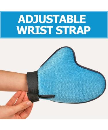 2-in-1 Pet Glove Grooming Tool & Furniture Hair Remover Mitt for Cats & Dogs | Gentle Deshedding Brush with Rubber Tips | Soft Massage Groomer Mitt - Buy Online on GoSupps.com