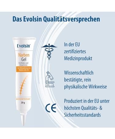 Evolsin Scar Ointment for Children & Adults - Effective Scar Reduction Cream (20g) - Minimize Scars Itching & Tissue Voltage - Buy Online on GoSupps.com