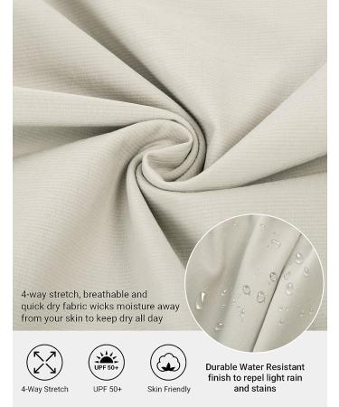 JACK SMITH Women's Golf Trousers Khaki L Lightweight Water Resistant Work Pants UPF 50+ | Elastic Waist, Quick Dry for Travel - Buy Online on GoSupps.com