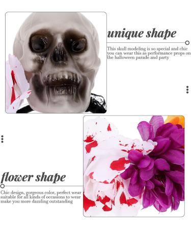 FOMIYES Lot De 3 -t tes De Mari e Pour Halloween Motif T te De Mort Et Fleurs Pour Gar ons Et Filles D corations De F te Pour Adultes 1 unit (Lot de 1) Multix3pcs - Buy Online on GoSupps.com