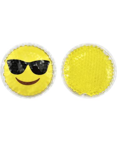 FOMI Care Kids Emoji Boo Boo Ice Packs (4 Pack) - Fun Gel Bead Wraps for Pain Relief | Reusable 4 Inch Hot/Cold Packs for Kids Injuries, Headaches, Tired Eyes - Buy Online on GoSupps.com