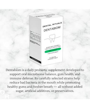 Dental Rituals Daily Wellness Bundle One-A-Day Multivitamin + Dentabiom Mint Probiotic Chewable Tablets Sugar-Free Oral Health & Daily Nutrient Support 60 Count Total - Buy Online on GoSupps.com