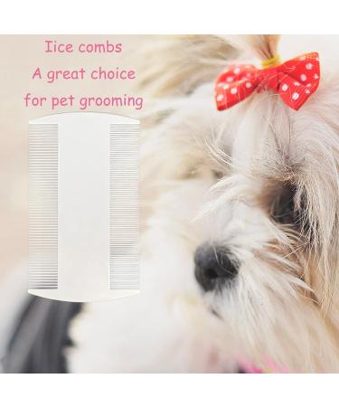 FTONOM5 4PCS Lice Comb for Kids & Pets - Double Sided Nit Detection - Durable Lice Removal Tool - White - Buy Online on GoSupps.com