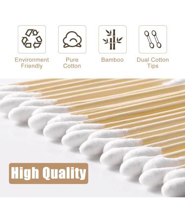 Sularpek Cotton Buds 100 Pcs - Bamboo Cotton Swabs for Ear & Makeup Cleaning - Buy Online on GoSupps.com
