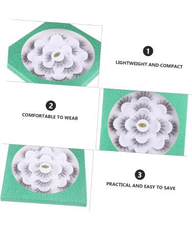 POPETPOP 7 Pairs Three-dimensional false eyelashes Dense False Eyelashes Cat Eyes Look Eyelashes fake eyelash natural false lashes Fake Lashes 6d fluffy artificial fiber extend - Buy Online on GoSupps.com