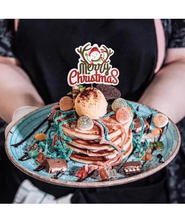 30PCS Christmas Cake Topper Set - Merry Christmas & Happy Birthday Party Themes - Santa, Gingerbread Man, Snowflake Decorations for Banquet Baking Desserts - Buy Online on GoSupps.com