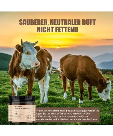 Beef Tallow Skincare - Cr me bio pour le visage - Nourrie l'herbe - Avec cire d'abeille - Soin en profondeur pour les peaux s ches du visage et du corps - Absorption rapide et non parfum e - Buy Online on GoSupps.com