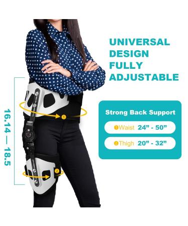 Abduction Hip Brace - Post Op ROM Stabilizer for Joint Protection & Sciatica Pain Relief | Universal Support for Men & Women - Buy Online on GoSupps.com