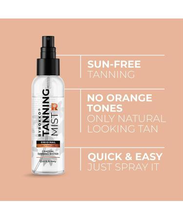 BYROKKO Tanning Face Mist (100 ml) | Natural-Looking Self-Tanning Accelerator with Aloe Vera | For Sunbeds & Outdoors - Buy Online on GoSupps.com
