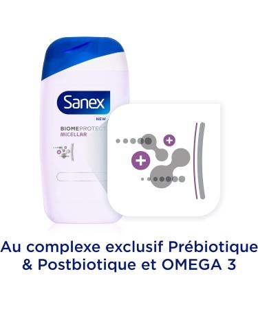 Sanex Biome Protect Micellar Comfort Shower Gel 400 ml for normal to dry skin - Buy Online on GoSupps.com