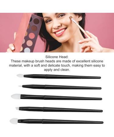 Makeup Brush Set Portable Handle 5 Pieces Silicone Brushes for Eye Shadow Lip Eyebrows Eyeliner Easy Applying Lightweight and Compact - Buy Online on GoSupps.com
