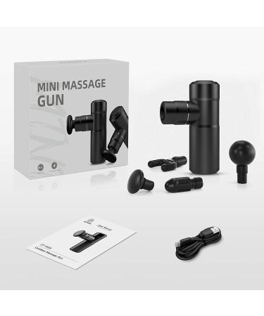 Comfier Mini Massage Gun - Lightweight Portable Deep Tissue Massager for Athletes - USB Charging, Super Quiet - Gifts for Men and Women - Black - Buy Online on GoSupps.com