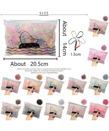 1000 Mini Elastic Hair Ties - Black Rubber Bands for Women & Girls | Perfect for Braids & Daily Hairstyles - Buy Online on GoSupps.com