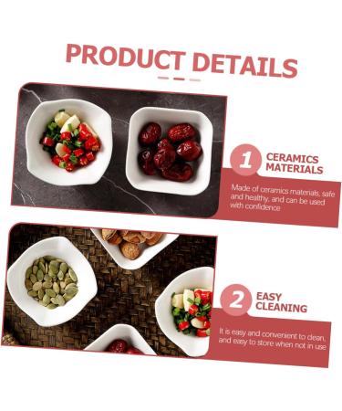 Zerodeko 8pcs Ceramic Dipping Sauce Bowl Seasoning Dish Small Dish for Dipping Sauce Dipping Bowls Soy Sauce Bowls Ceramic Sauce Bowl Ketchup Dish Salsa Bowls Ceramics White Soy Sauce Dish - Buy Online on GoSupps.com
