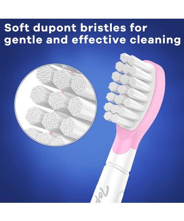 Kids Toothbrush Heads for Philips Sonicare - Soft Electric Replacement Brushes - Compatible with HX6032/94 HX6321 HX6340 - Compact Head for Children 3-7 - 8 Pack in Pink and Green - Buy Online on GoSupps.com