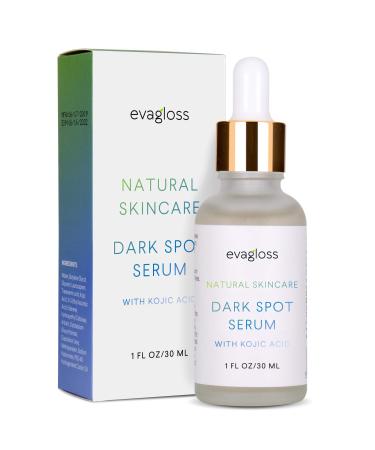 Evagloss Dark Spot Corrector Serum with Kojic Acid and Natural Ingredients for Face & Body, All Skin Types